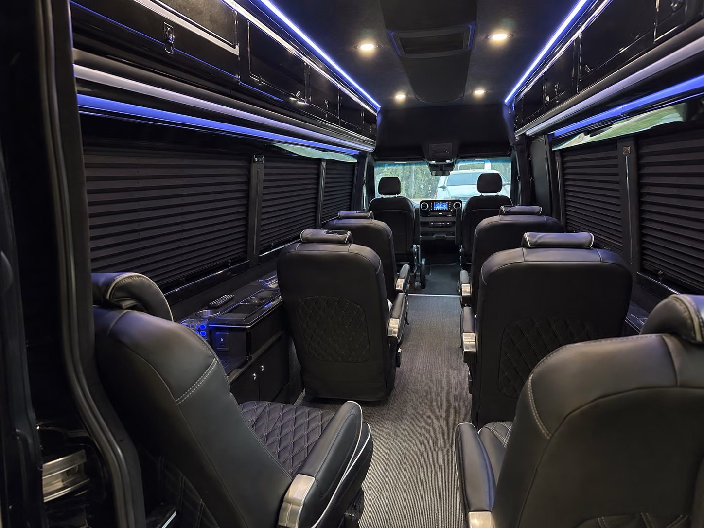 colton private event transportation onboard seating