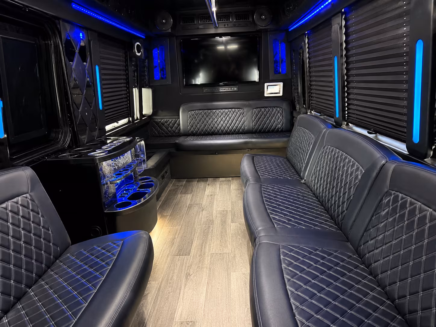 colton wedding party bus rental