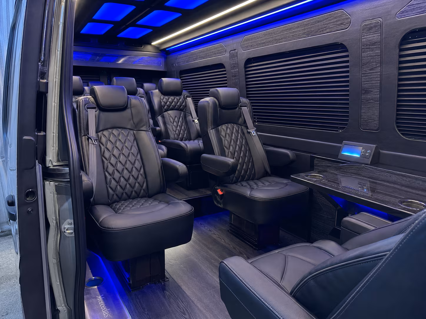 sprinter van transportation for groups and events across colton