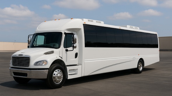 Exterior of Charter Bus Company Rancho Cucamonga's 15 Passenger Minibus in Rancho Cucamonga