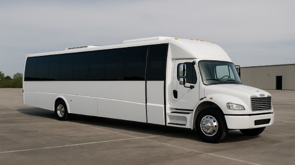 Exterior of Charter Bus Company Rancho Cucamonga's 18 Passenger Minibus in Rancho Cucamonga