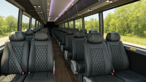 colton 18 passenger minibus inside