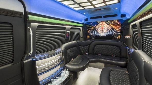 colton sprinter limo rental inside
