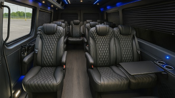 colton sprinter van with driver inside